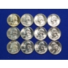 Image 1 : x12 1958 Brilliant Uncirculated Washington Quarters - 90% Silver - FV: $3.00 