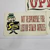 Image 2 : Three Vintage Retail Store Signs With Open And Business Disclaimer Text