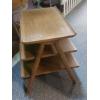 Image 3 : Very Unique MCM (Art Deco) 3 Tier Occassional Table -  All Maple - Appears To Be Hand Made