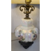 Image 4 : Vintage White Iridescent Glass Bubble Table Lamp - See Description 
