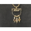 Image 2 : 14K Gold 18in Necklace with "Mother" and Three Children Pendant/Charms TW: 6.0g