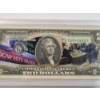 Image 33 : The Bradford Exchange Mint President Donald Trump $2 Note Collection In 16" x 9" Wooden Case