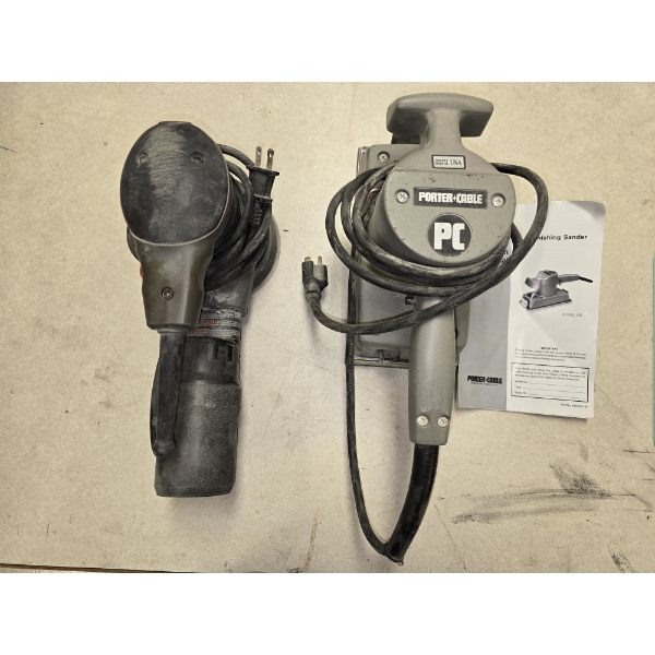Porter Cable Finish Sander Model 505 & Orbital Sander