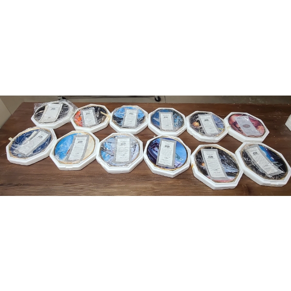 (12) "Star Wars Space Vehicles" Collectors Plates From The Hamilton Collection All With COA's
