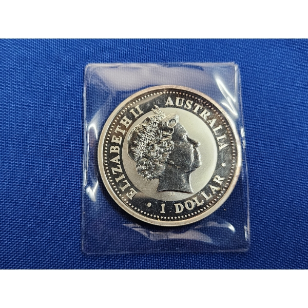 2001 Australian Kookaburra 1 oz .999 Silver Coin