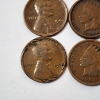Image 4 : Four U.S. Cents: 1954 & 1928 Wheat / 1891 & 1907 Indian 
