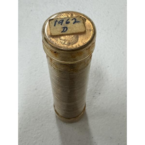 1962-D United States Lincoln Penny Roll - BU - Uncirculated - Mint Condition