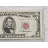 Image 3 : U.S. 1953 $5 Red Seal Bank Note in Protective Casing