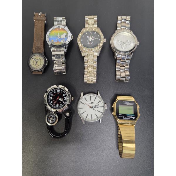 Mens Watch Group Including Snoopy, Playboy, Vintage Timex & More!