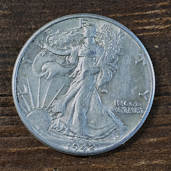 1942 Silver Walking Liberty Half - 90% Silver