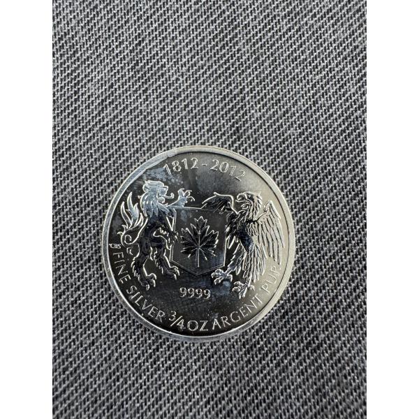 2012 Canada Queen Elizabeth 3/4 .9999 Fine Silver Troy Ounce Coin 