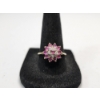 Image 1 : Vintage 14K Yellow Gold Cluster Ring with Ruby & Clear Stones - Size 9 - TW: 2.6g
