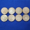 Image 4 : x8 Assorted Years United States Franklin 90% Silver Half Dollars - FV: $4.00