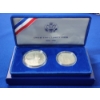 Image 1 : 1986 United States Liberty Coins 2-Coin Set Including Silver Dollar 