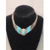 Image 1 : Vintage Southwestern Style Sterling Silver 12" Multi-Strand Turquoise Beaded Necklace - Weight 18.8g