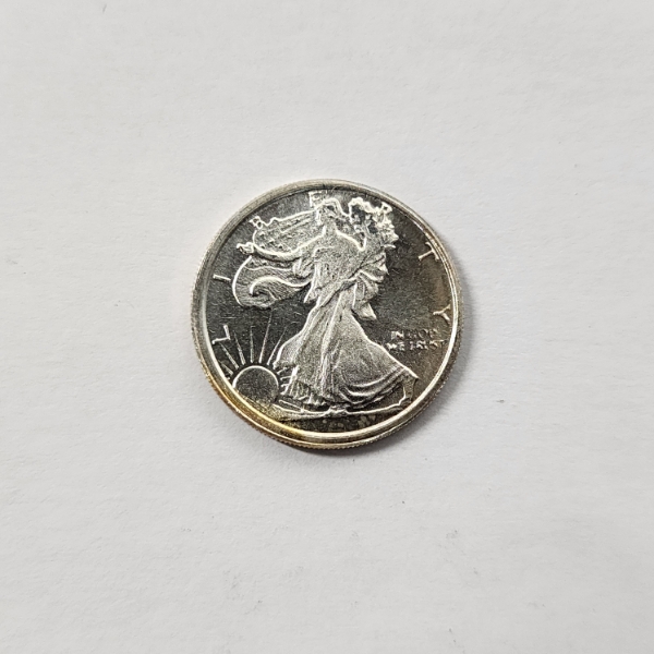 Walking Liberty 1/10th Troy oz .999 Fine Silver Round - Mint Condition