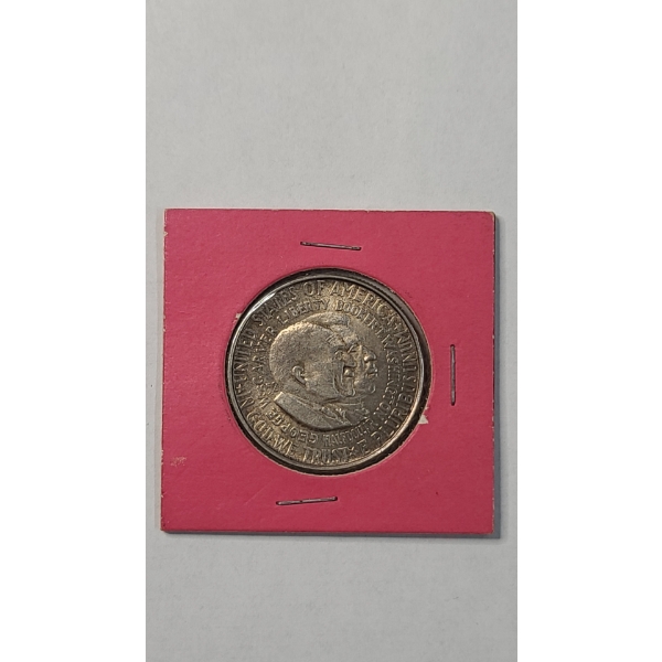 1952 George Washington Carver/Booker T. Washington Commemorative 90% Silver Half Dollar