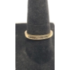 Image 1 : Women's 10K Yellow Gold Channel Set Band Ring With Diamonds - Size 7 - Weight: 1.8g