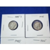 Image 2 : x15 1945 Silver Mercury Dimes FV: $1.50