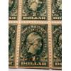 Image 2 : Rare Early 1914 One Dollar U.S. Internal Revenue Stamps - Block Of 9 - Excellent Condition