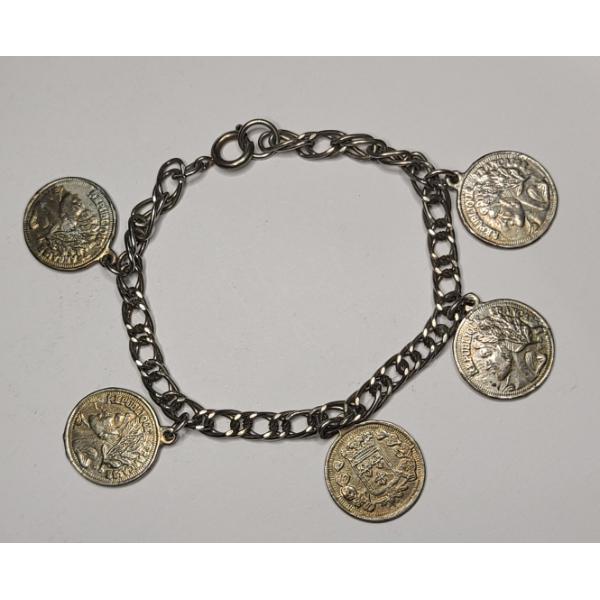"République Française" French Medallion Bracelet 