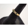 Image 2 : 10K Yellow Gold XOXO Green & Clear Stones Ring Size 4 TW: 1.5g