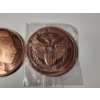 Image 4 : x3 - 1 AVDP Ounce Copper Rounds: Trump Wall, Indian Head/Buffalo, & 2nd Amendment - 3 oz Fine Copper