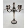 Image 1 : Incredible Sterling Silver 5-Arm Candelabra - Total Weight: 5.4lbs