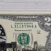 Image 2 : 2003A Series $2 Federal Reserve Note featuring a Custom North Dakota Statehood Overlay