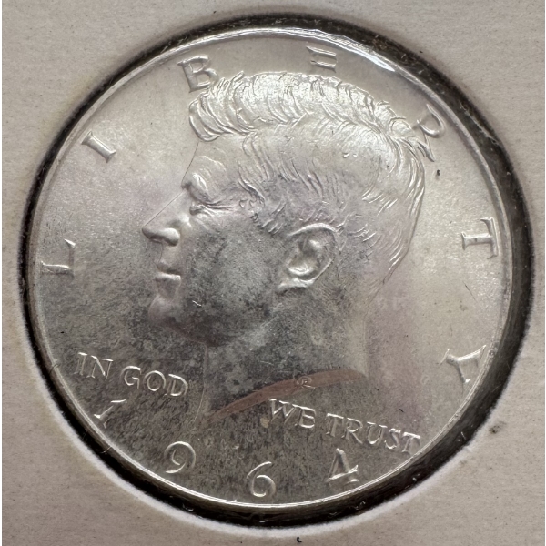 1964 United States 90% Silver Kennedy Half Dollar- Incredible Condition