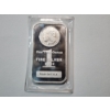 Image 1 : One Troy Ounce .999 Fine Silver Bar Featuring Morgan Dollar Design
