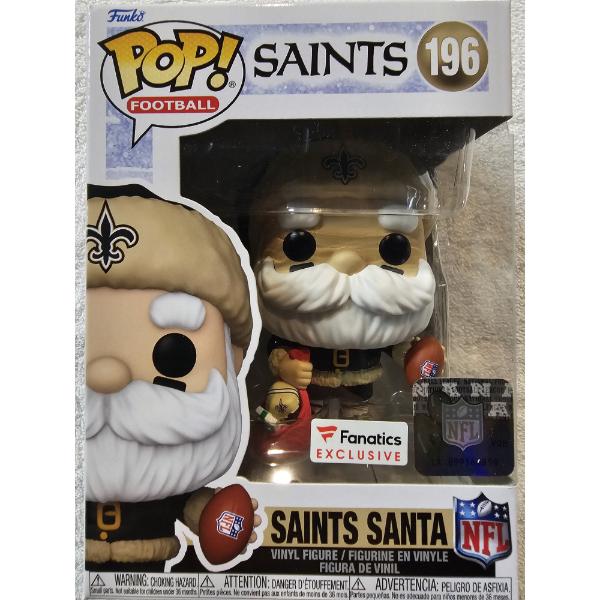 Funko Pop! Football #196 - New Orleans Saints Santa - NFL Licensed - Fanatics Exclusive Edition