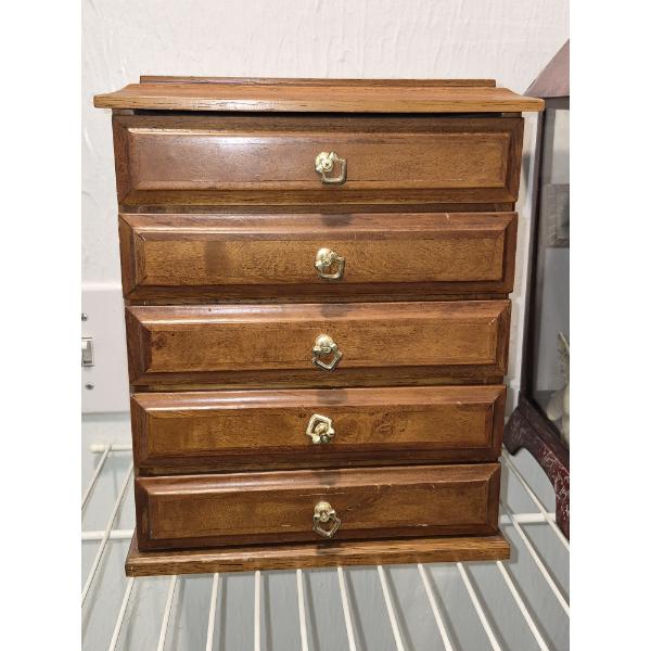 PICKUP IN NORTHFIELD - 5 Drawer Jewelry Box As Shown 12 x 9 x 9 - See Pics