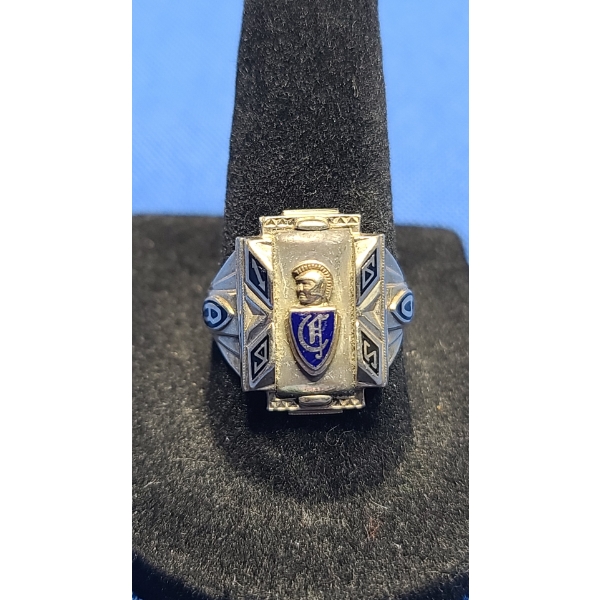 Sebring Trojans Men's 10K Gold Jostens Class Ring - Size 8 - Weight: 9.4g