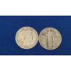 Image 3 : 1907 90% Silver Barber Quarter, 1925 Standing Liberty 90% Silver Quarter & Quarter Coin Holder 