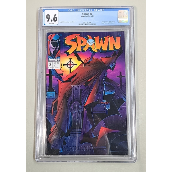 CGC Universal Grade Spawn Todd McFarland #2 Image Comics 6/92 9.6
