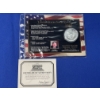 Image 3 : 1987 US $1 Silver Eagle - 1 oz .999 Fine Silver & Eagle from Great Seal Stamp - Commemorative w/ COA