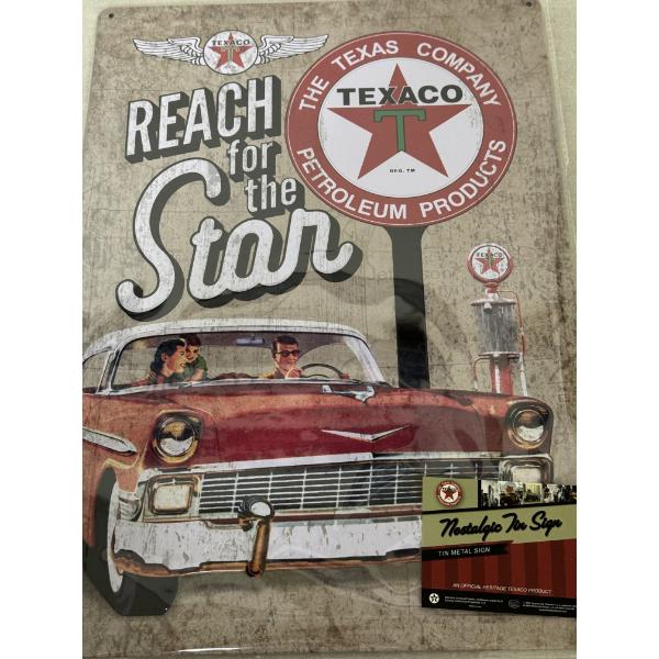 Large Texaco 17" x 12" Metal Sign - Mint Condition