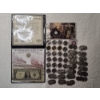 Image 1 : $25 in Asstd. US Quarters, Washington's Last Year Silver Coin & Currency w/ Cherished Dime Displays