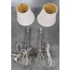 Image 2 : Pair Of Glass Vintage Lamps, Ceramic Mirror, Table Clocks, Vases And More!