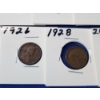 Image 8 : Assorted United States Lincoln Cents Including (1) 2025 Penny & (10) Assorted Years Wheat Pennies