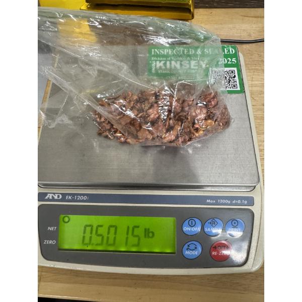 Incredible Half LB Pound .999 Copper Shot - Hand Poured Granules  - Mint Condition - Exceptional