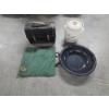 Image 1 : Vintage Stoneware Cookie Jar, Enamelware Bowl, Lunch Pail & More -No Shipping