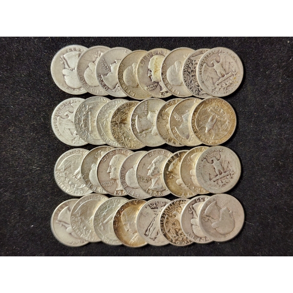 $8 Face Value in Assorted 90% Silver Quarters 
