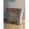 Image 1 : Rare Style Contour French High Cabinet with Drawer - Hand Painted Embellishments As Shown 