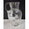 Image 3 : Vintage Mary Gregory Hand-Painted Enamel Clear Glass Pitcher