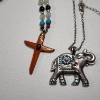 Image 3 : Assorted Fashion Necklaces: Elephant, Cross, Shell Beaded-Style 