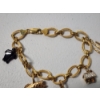 Image 2 : 14K Gold 7in Charm Bracelet with Various 14K Gold Charms TW: 14.0g