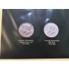 Image 9 : 40% Silver - FV $5.00 - Eisenhower One Dollar Coins 971-1974 & 1976 - Eisenhower Copper-Nickel Clad 