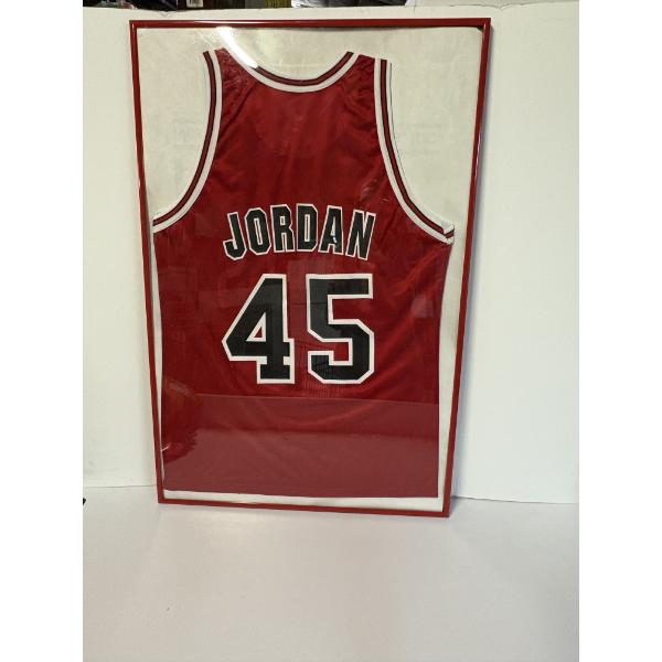 Micheal Jordan #45 Red Jersey in Large Photo Frame - 35 x 23 inches